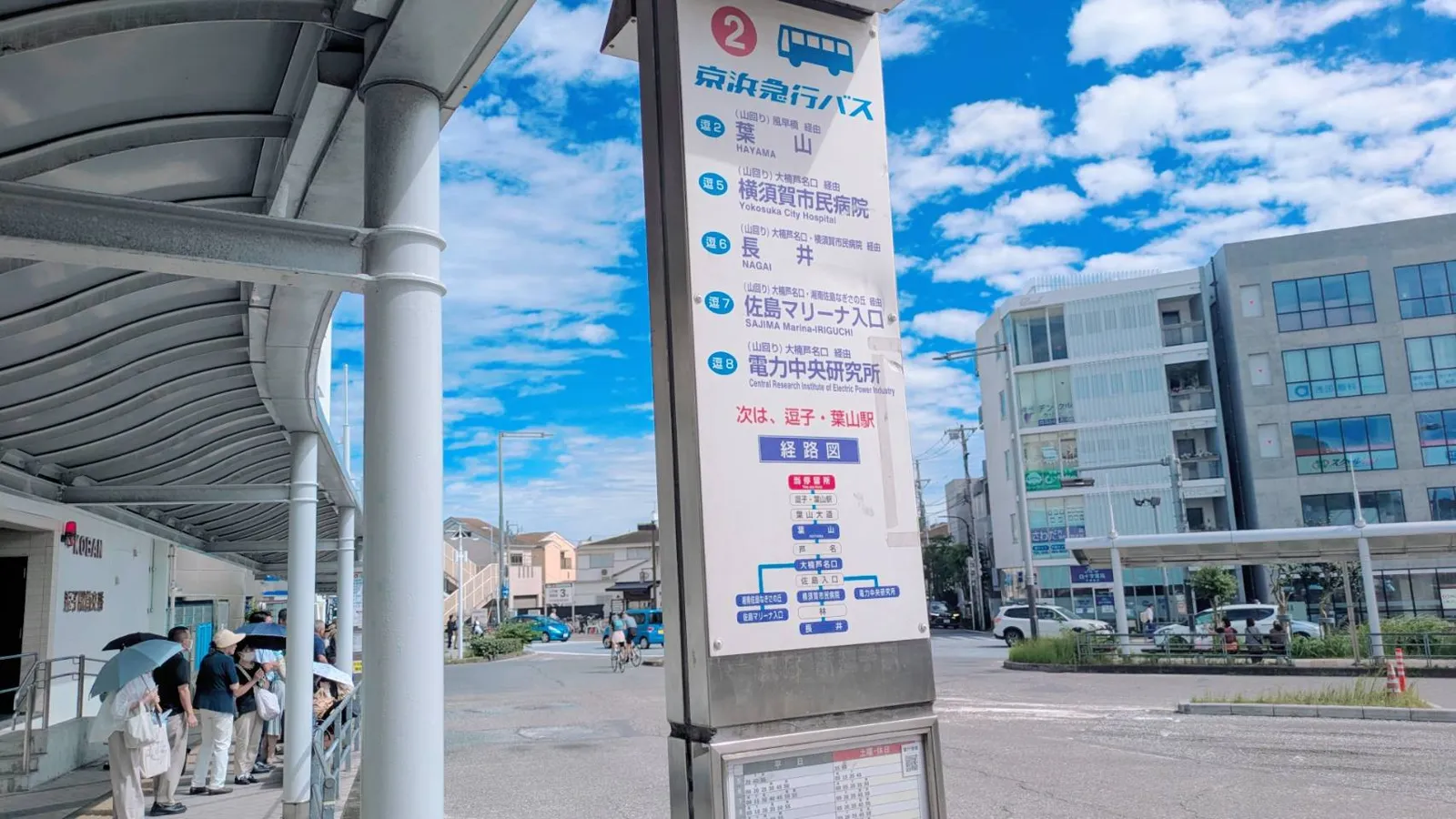JR逗子駅前 京浜急行バス2番のりば